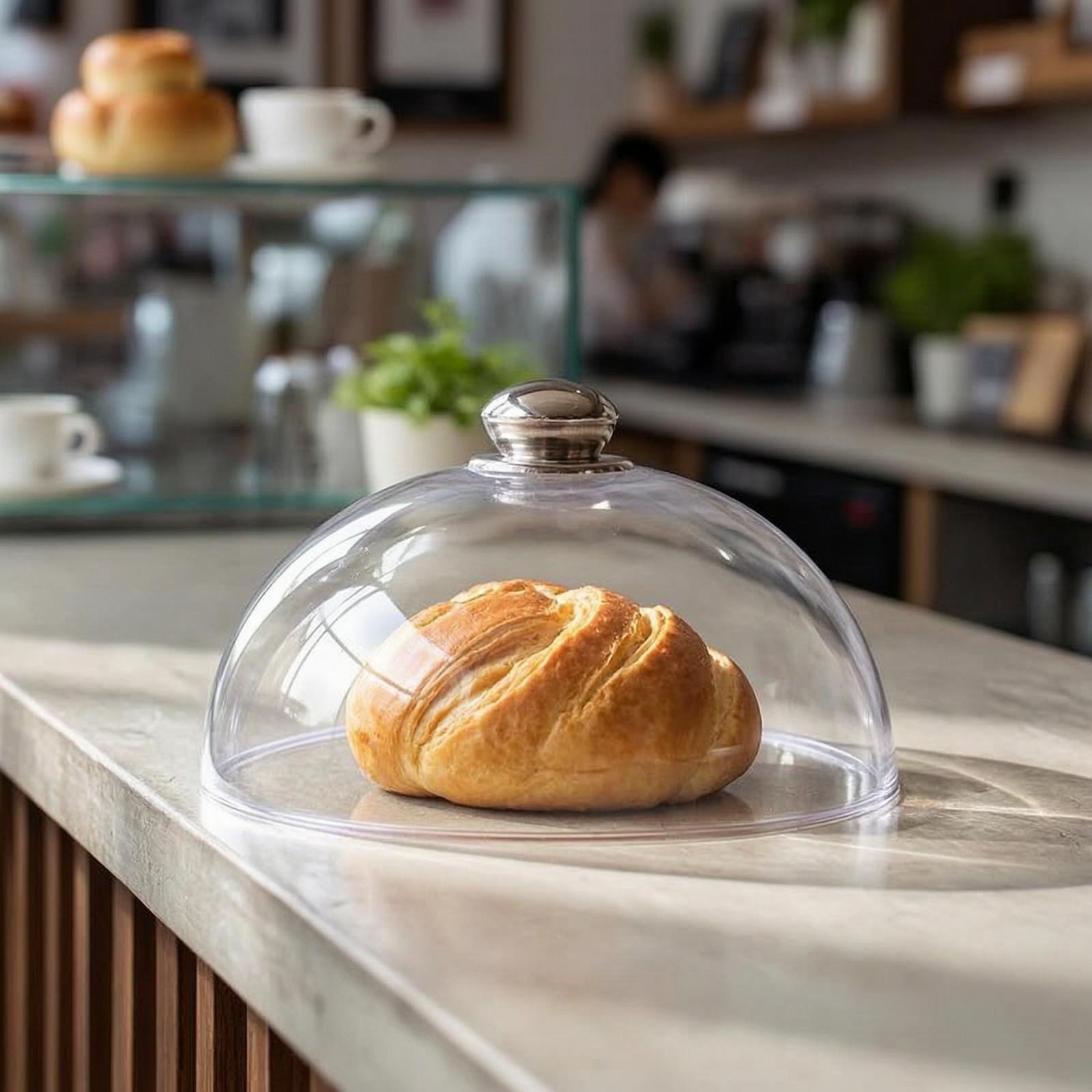 Plastic Dome Clear - Dôme à gâteau transparent avec bouton