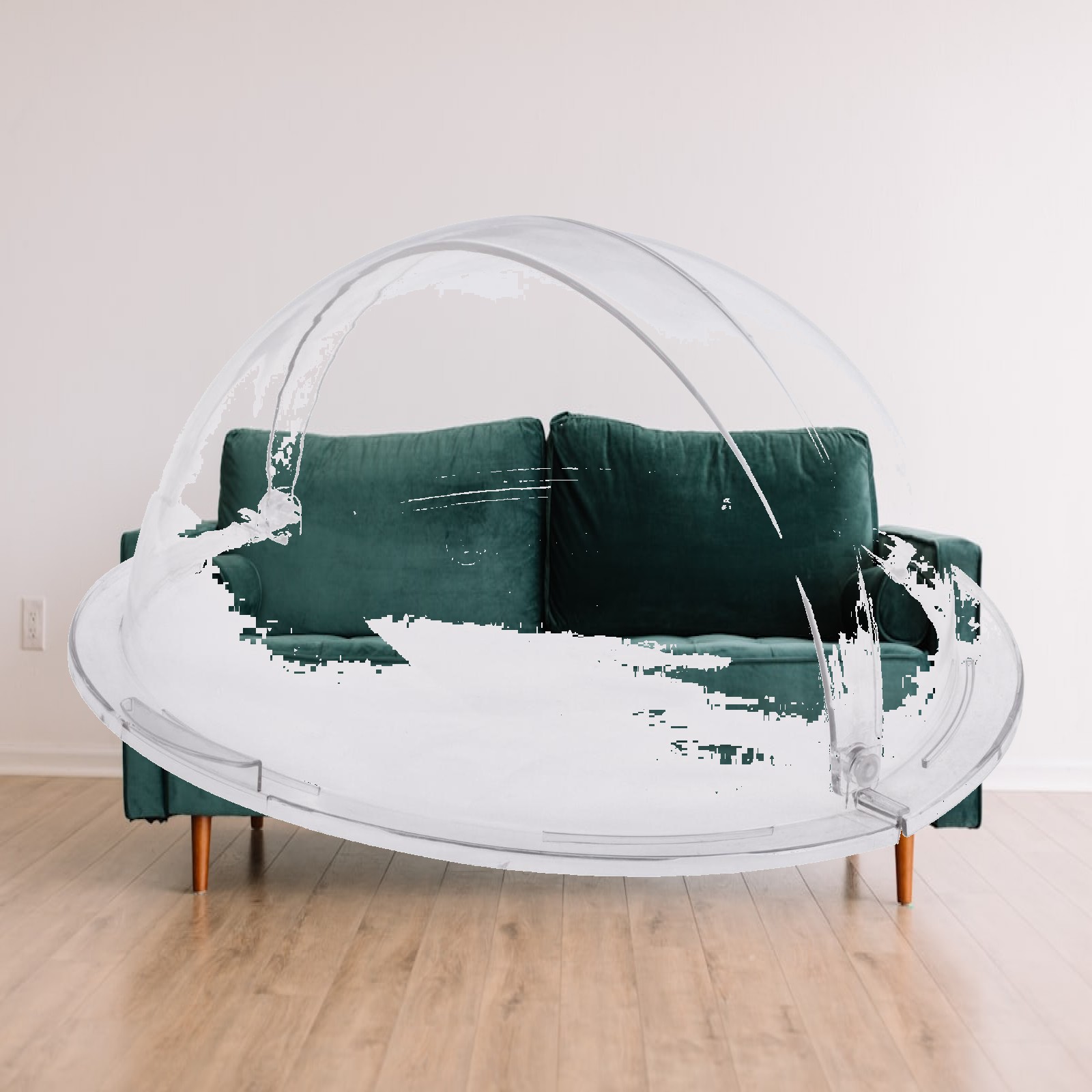 Plastic Dome Clear - Couverture de gâteau transparente, pratique et