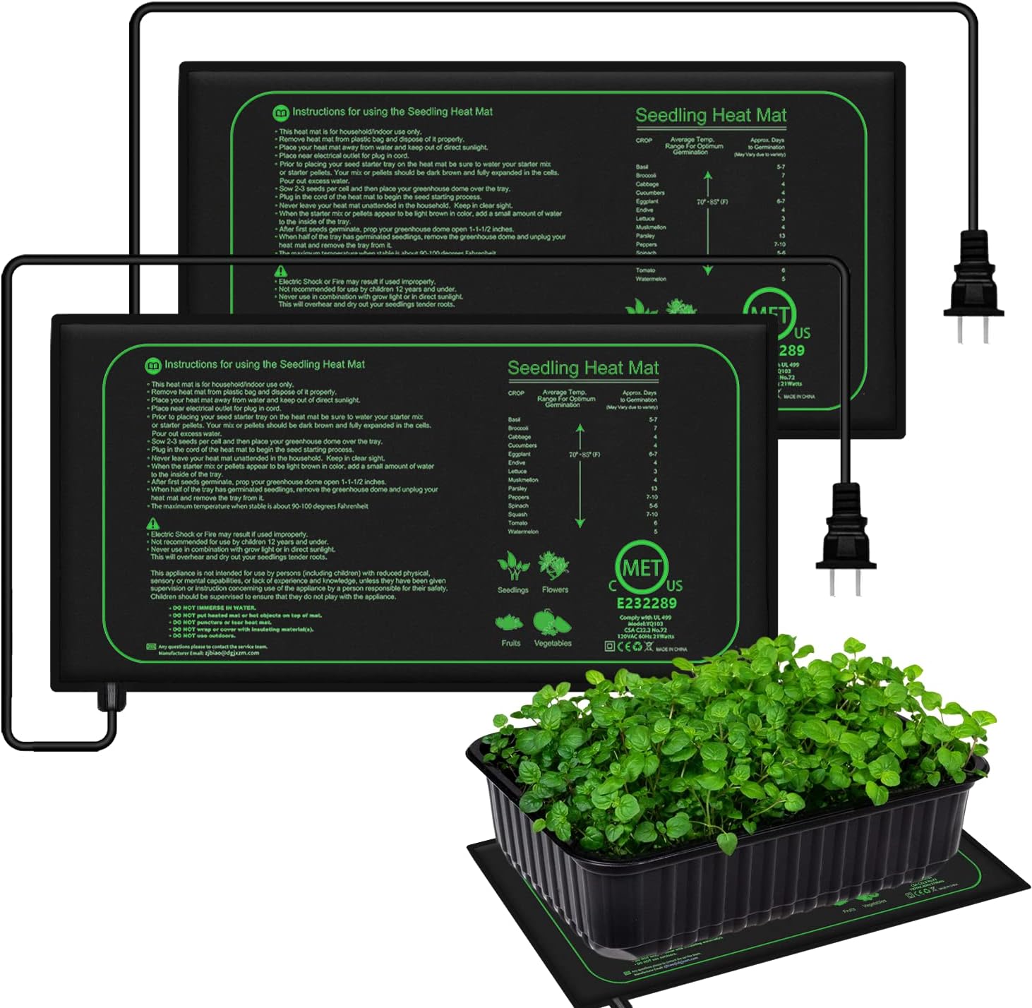 Rooting Gel Clone - Tapis chauffant pour semis 10/25/50CM, tapis