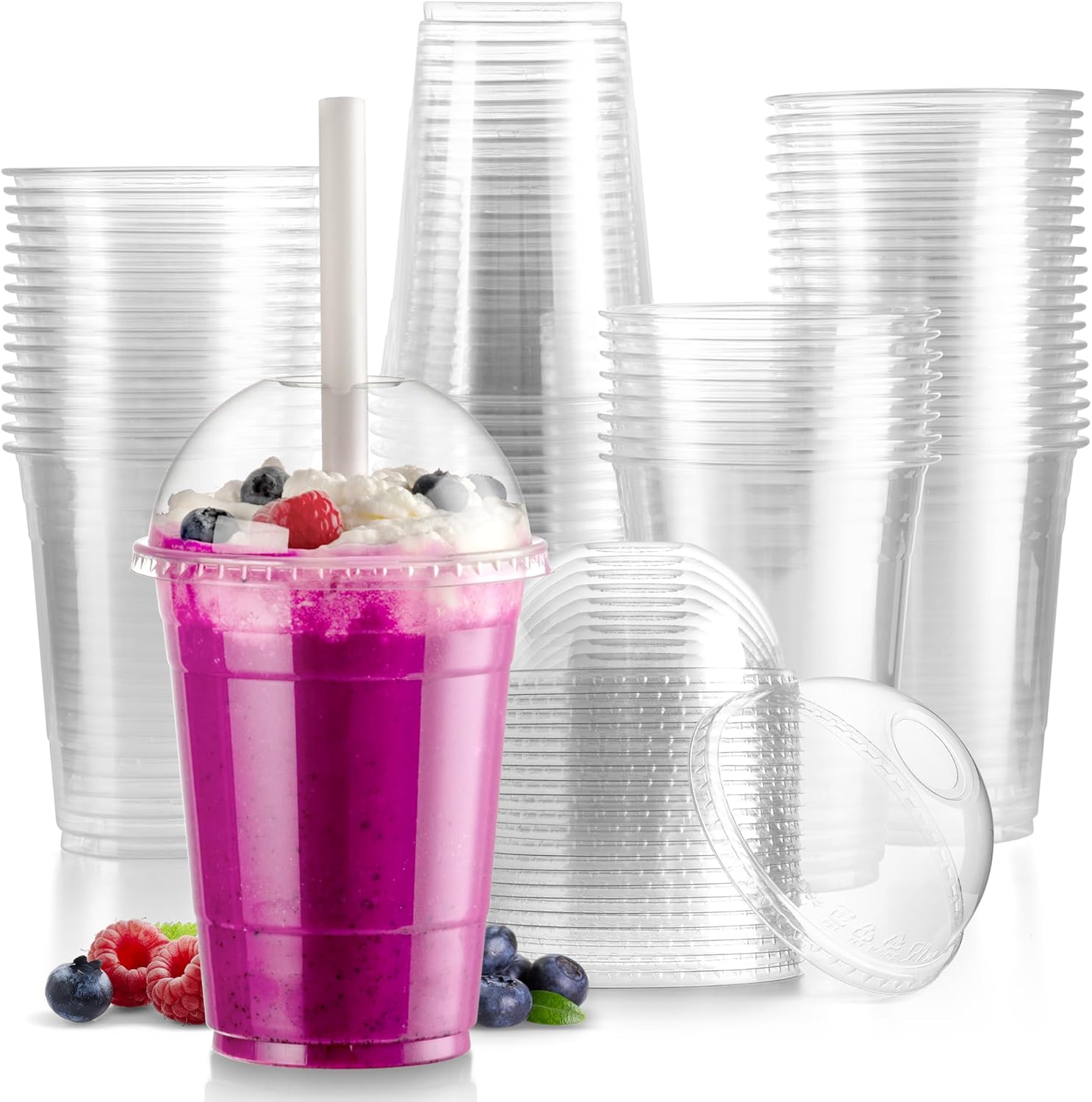Gobelets en plastique transpar - Plastic Dome Clear avis et prix