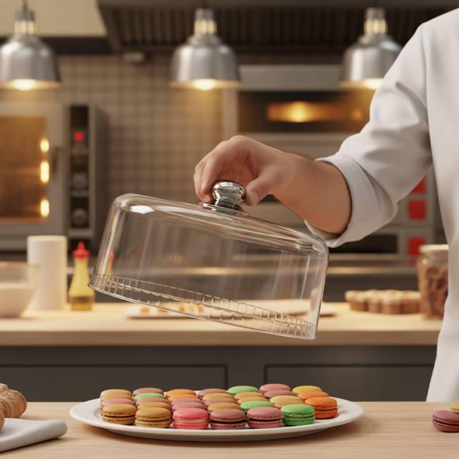 Dôme à gâteau transparent avec - Plastic Dome Clear avis et prix