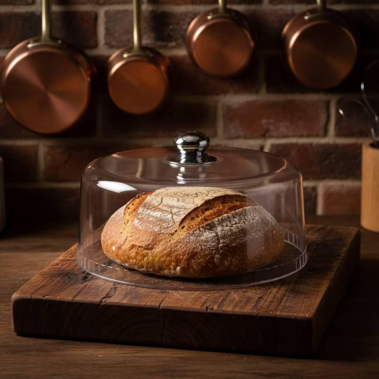 Dôme à gâteau transparent avec - Plastic Dome Clear avis et prix